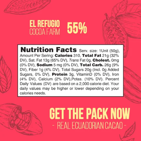 Barra de chocolate Single Origin - 55% Cacao - Imagen 2