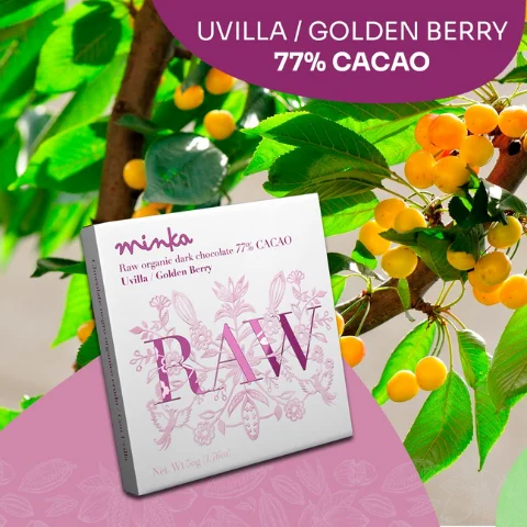 Barra de chocolate RAW con Uvilla - Imagen 4