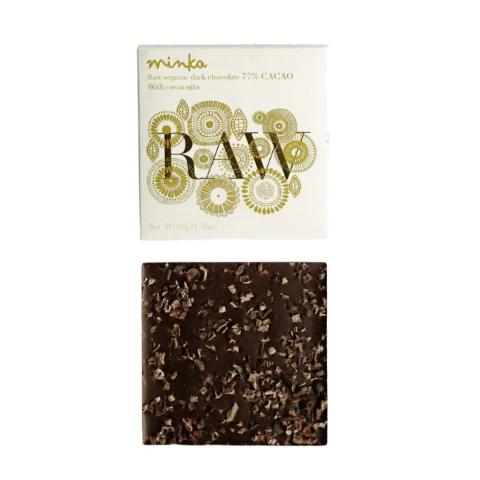 Barra de chocolate RAW con Nibs de Cacao - Imagen 3